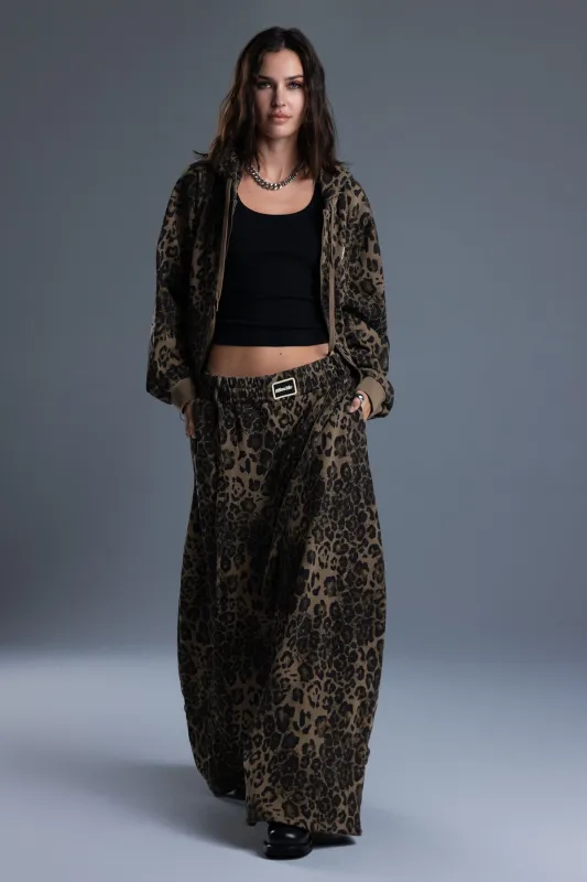 Rami Leopard Wide Sweatpants sold by Miss Me