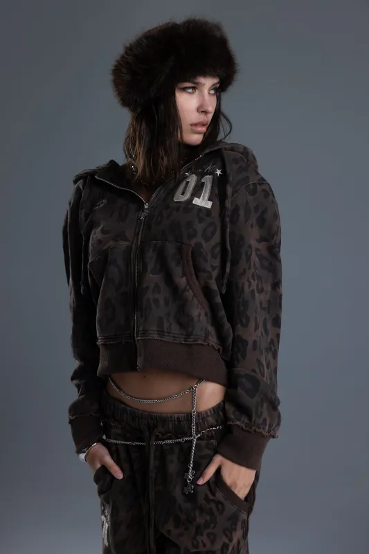 Sidney Leopard Hoodie sold by Miss Me