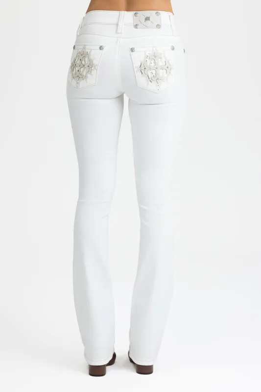Adelaide Cross Bootcut Jeans sold by Miss Me
