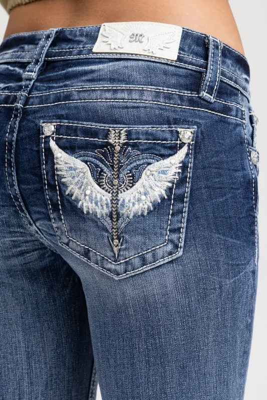 Angel Dagger Straight Jeans sold by Miss Me