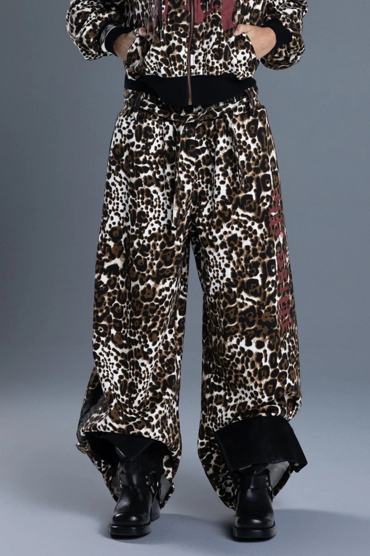 Sabella Leopard Sweatpants sold by Miss Me