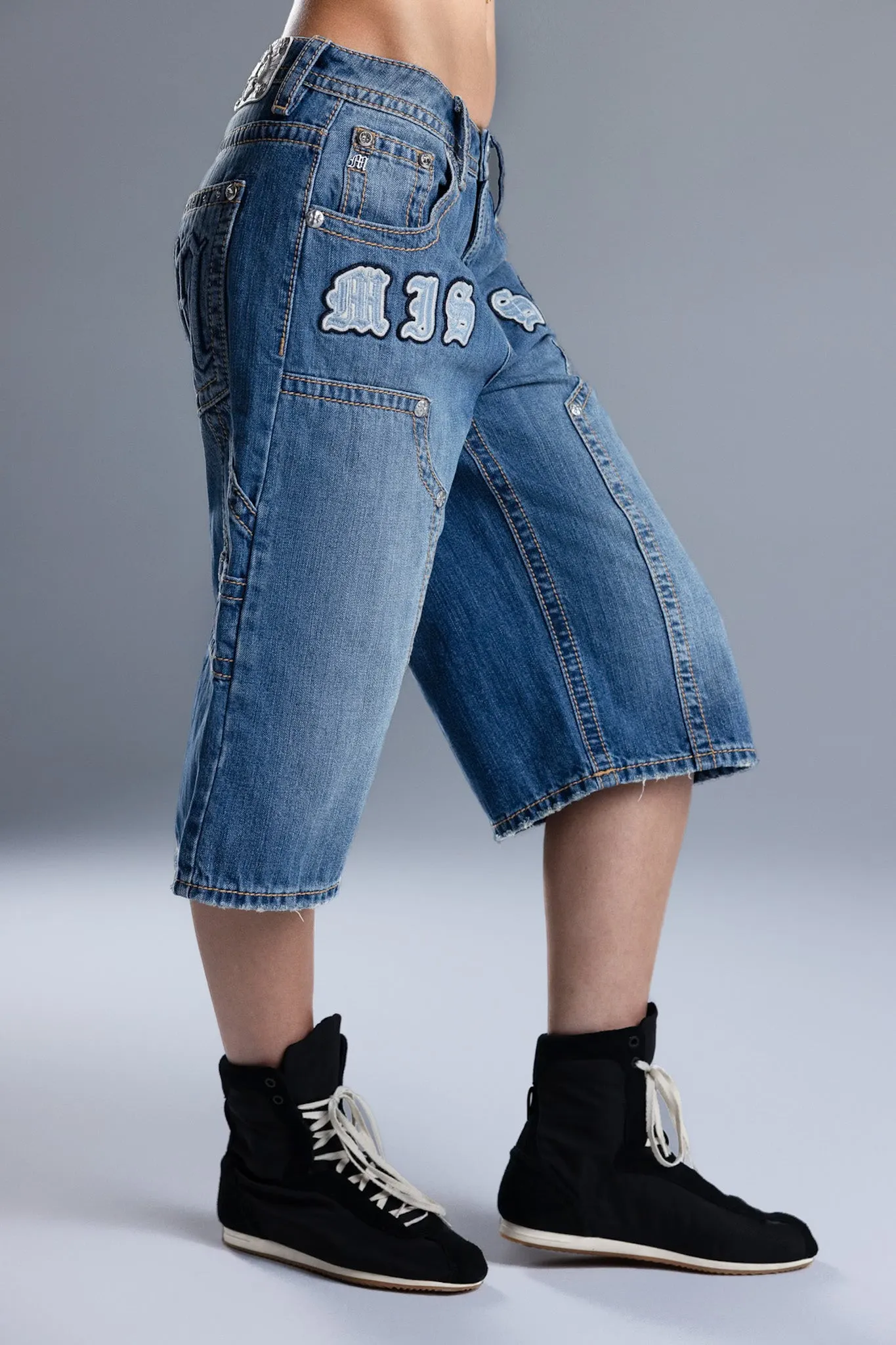 Kaitlyn Baggy Utility Jorts sold by Miss Me product image thumbnail 4