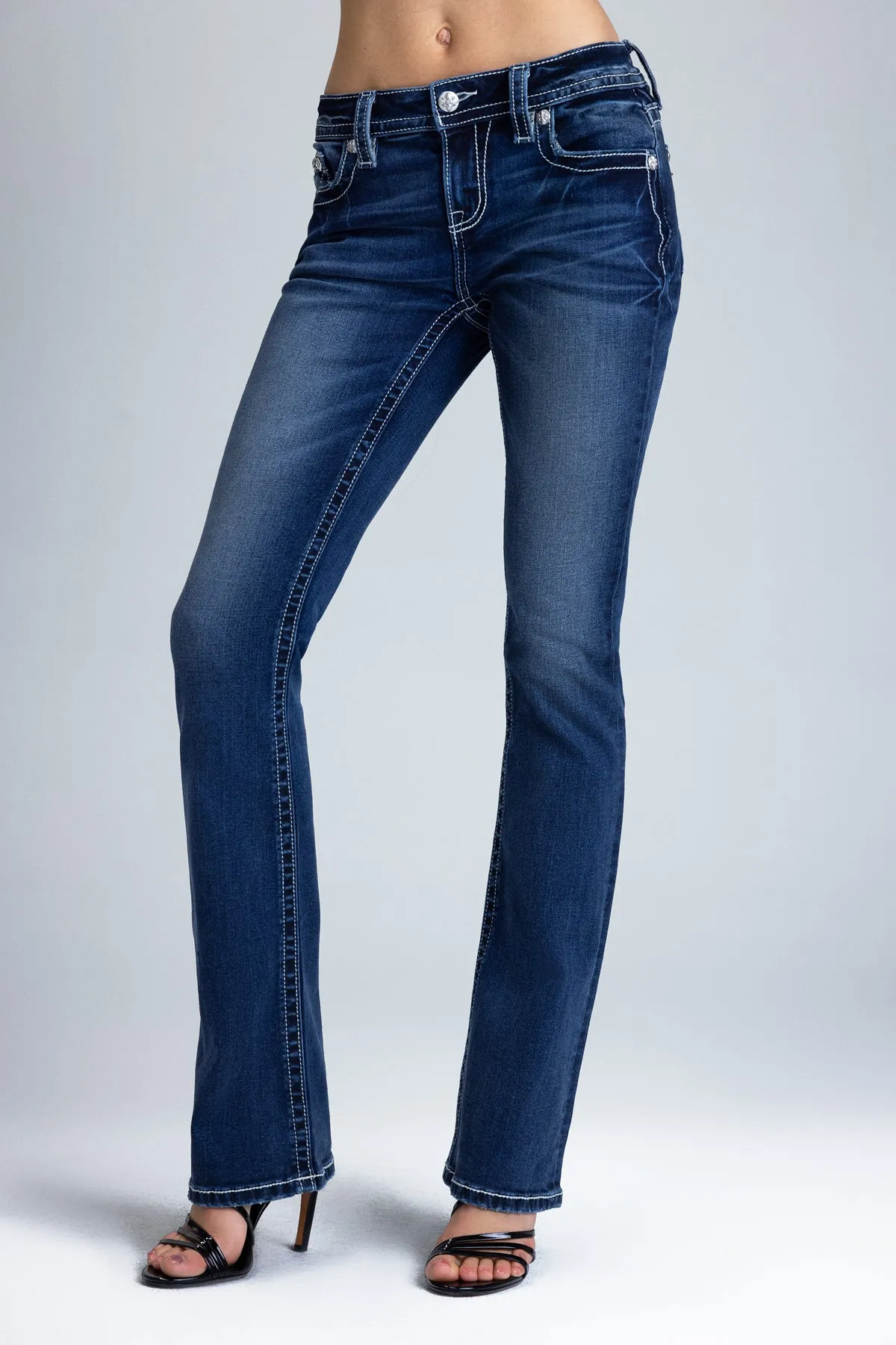Orlaith Cross Bootcut Jeans sold by Miss Me product image thumbnail 4