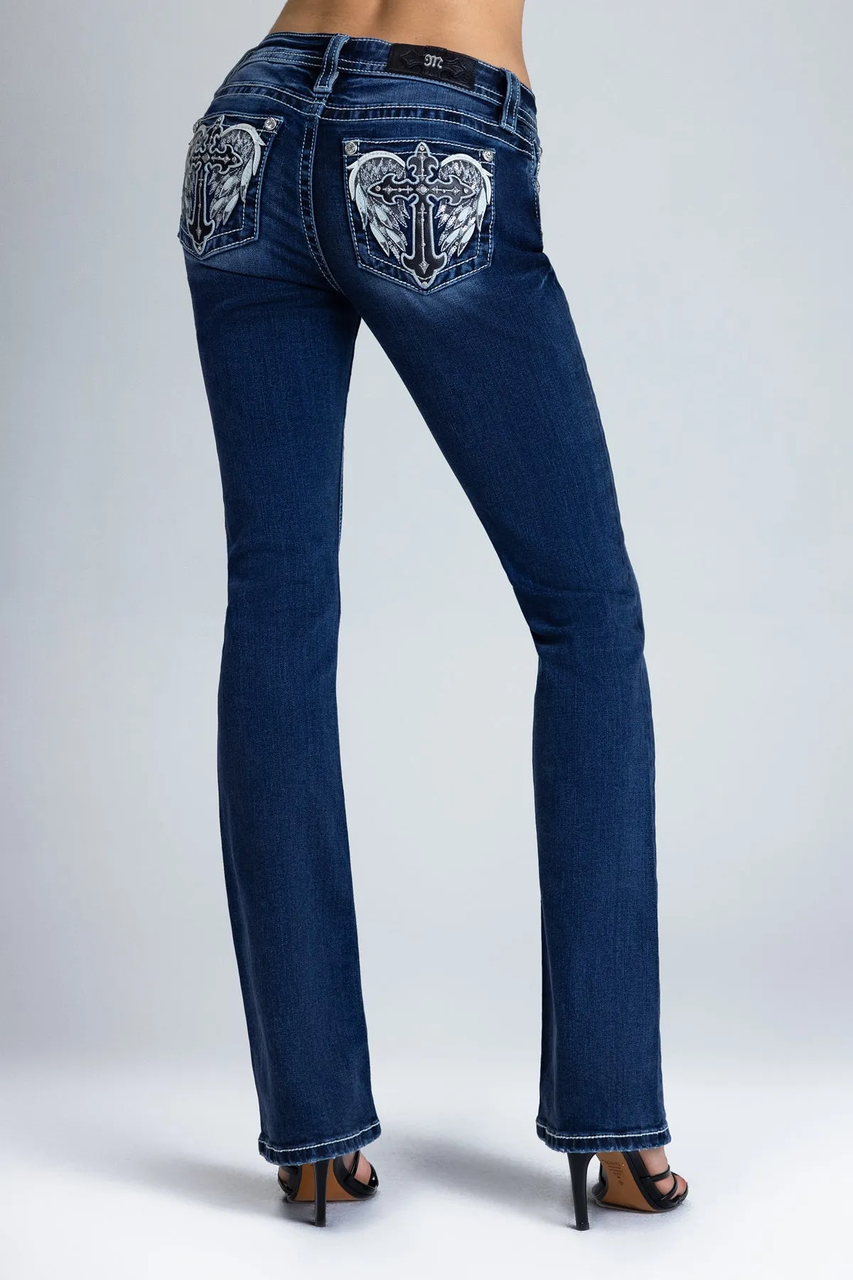 Orlaith Cross Bootcut Jeans sold by Miss Me