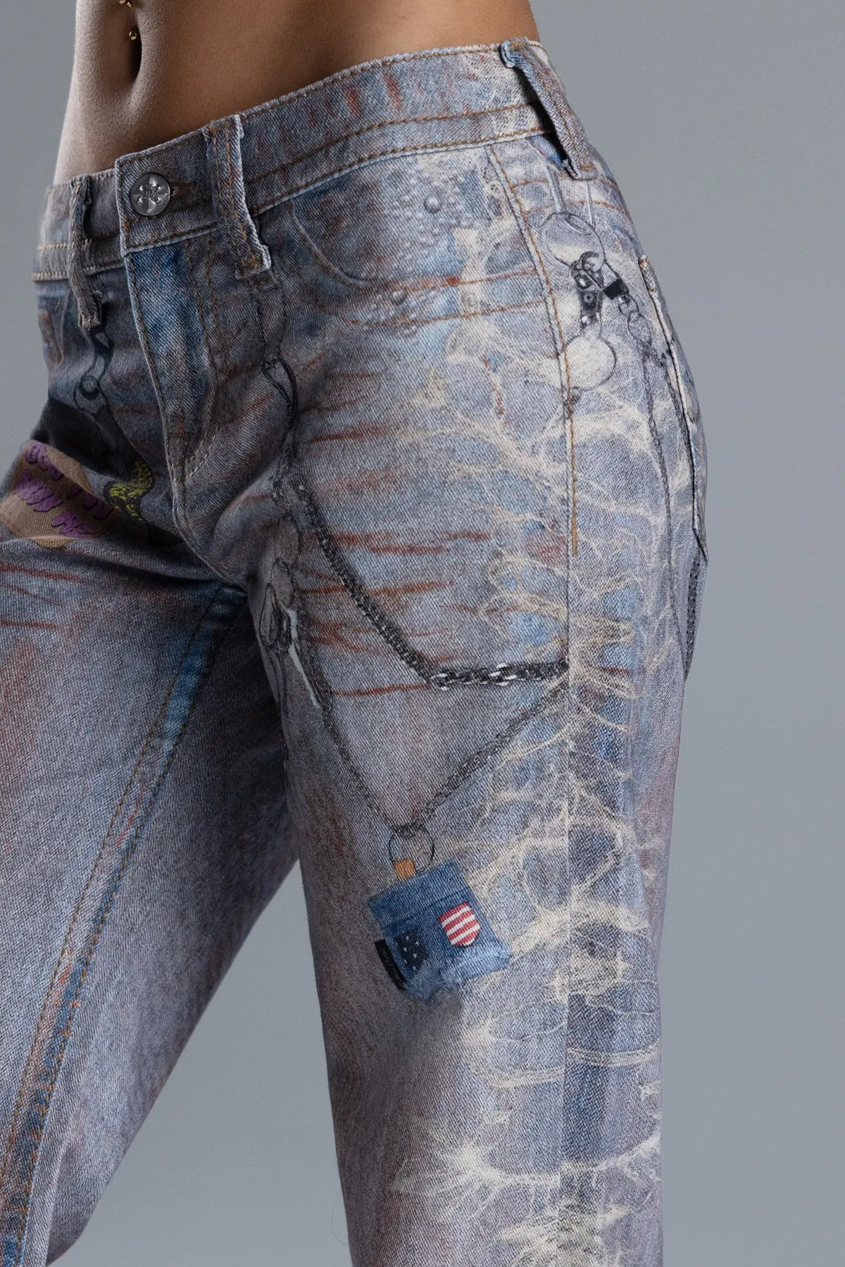 Mara Graphic Slim Wide sold by Miss Me product image thumbnail 4