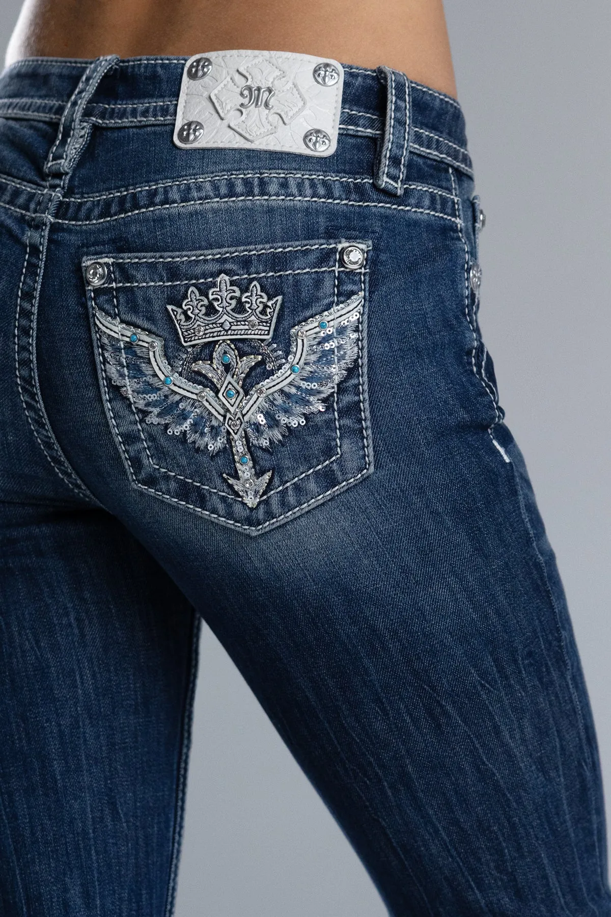 Bearritz Wing Bootcut Jeans sold by Miss Me