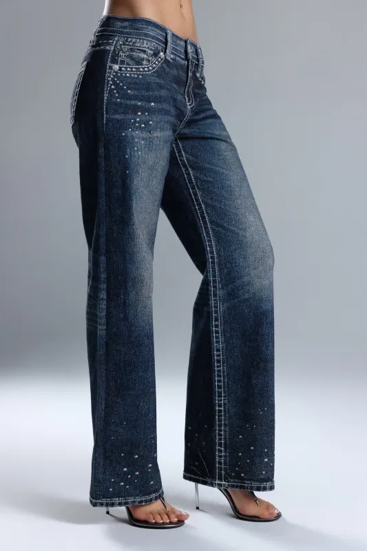 Breya Graphic Slim Wide sold by Miss Me