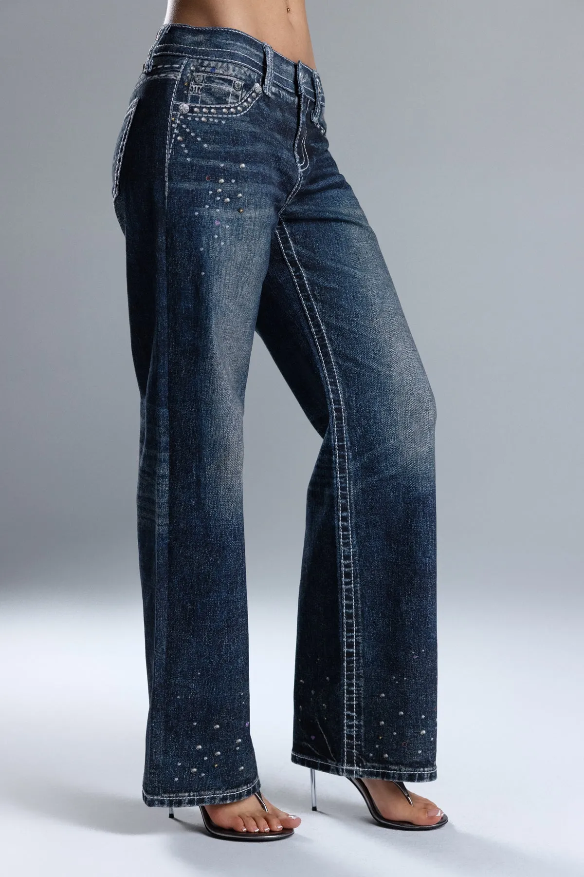 Breya Graphic Slim Wide sold by Miss Me