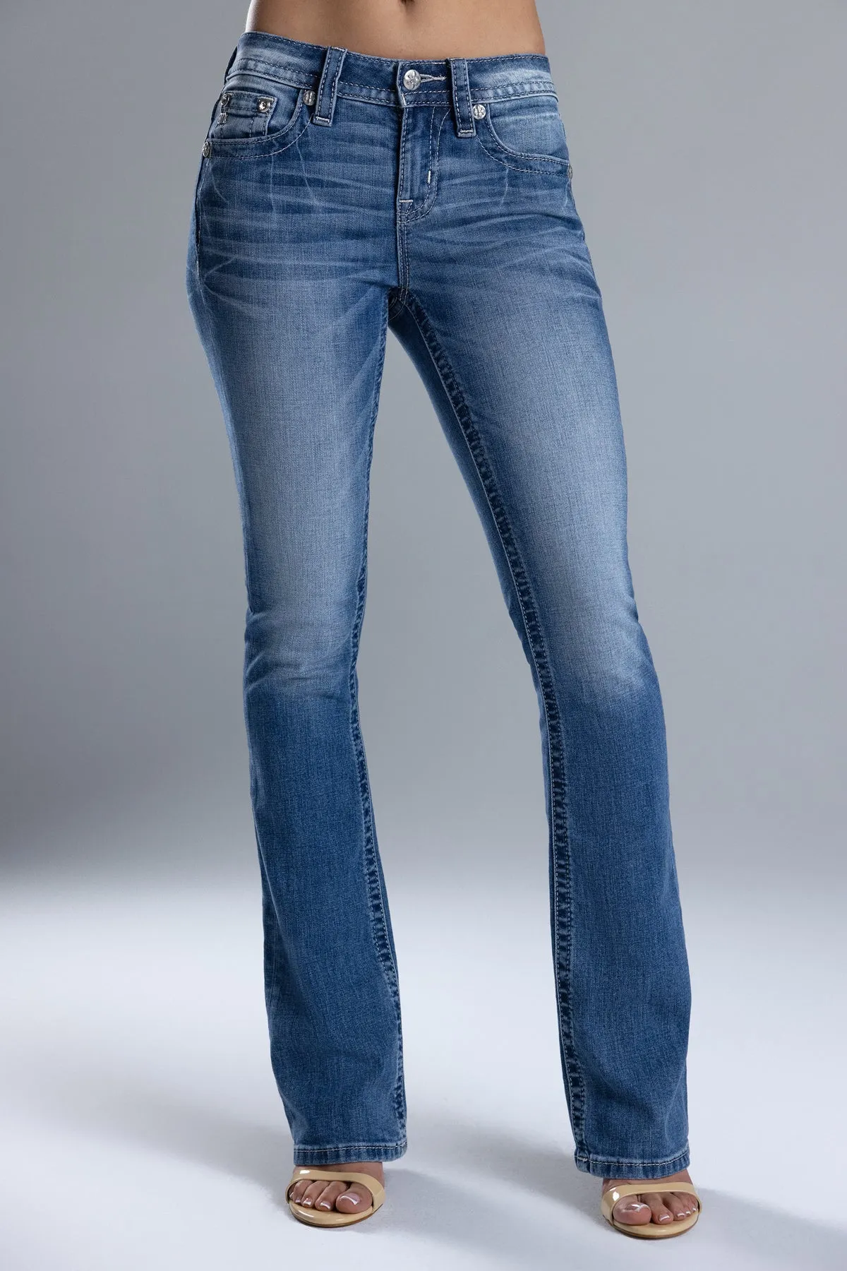 Ahmeira Cross Bootcut Jeans sold by Miss Me product image thumbnail 5