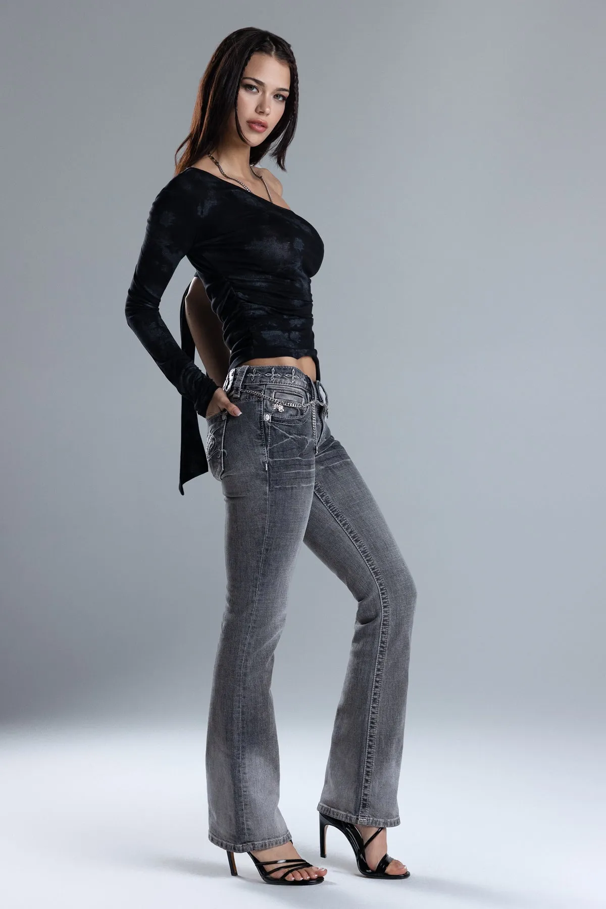 Skylar Low Rise Bootcut Jeans sold by Miss Me product image thumbnail 2