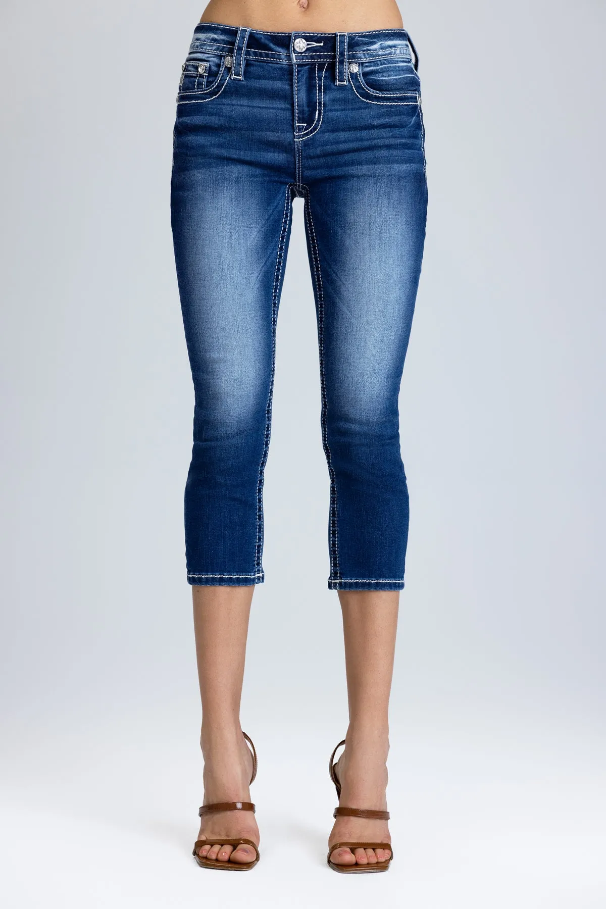 Ellora Fleur Capri Jeans sold by Miss Me product image thumbnail 4