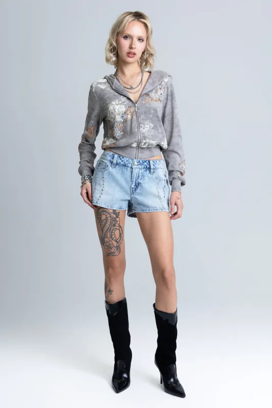 Briella Studded Shorts sold by Miss Me