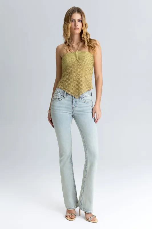 Imali Stitched Bootcut Jeans made by Miss Me