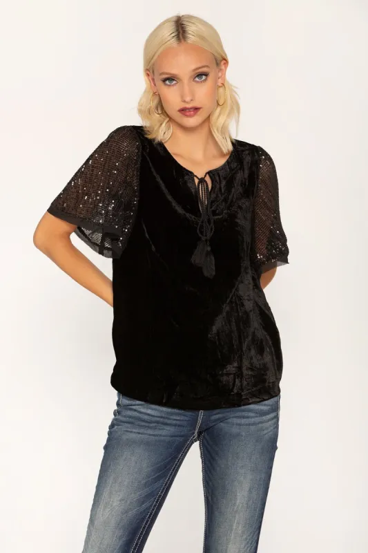 Velvet Fever Blouse sold by Miss Me