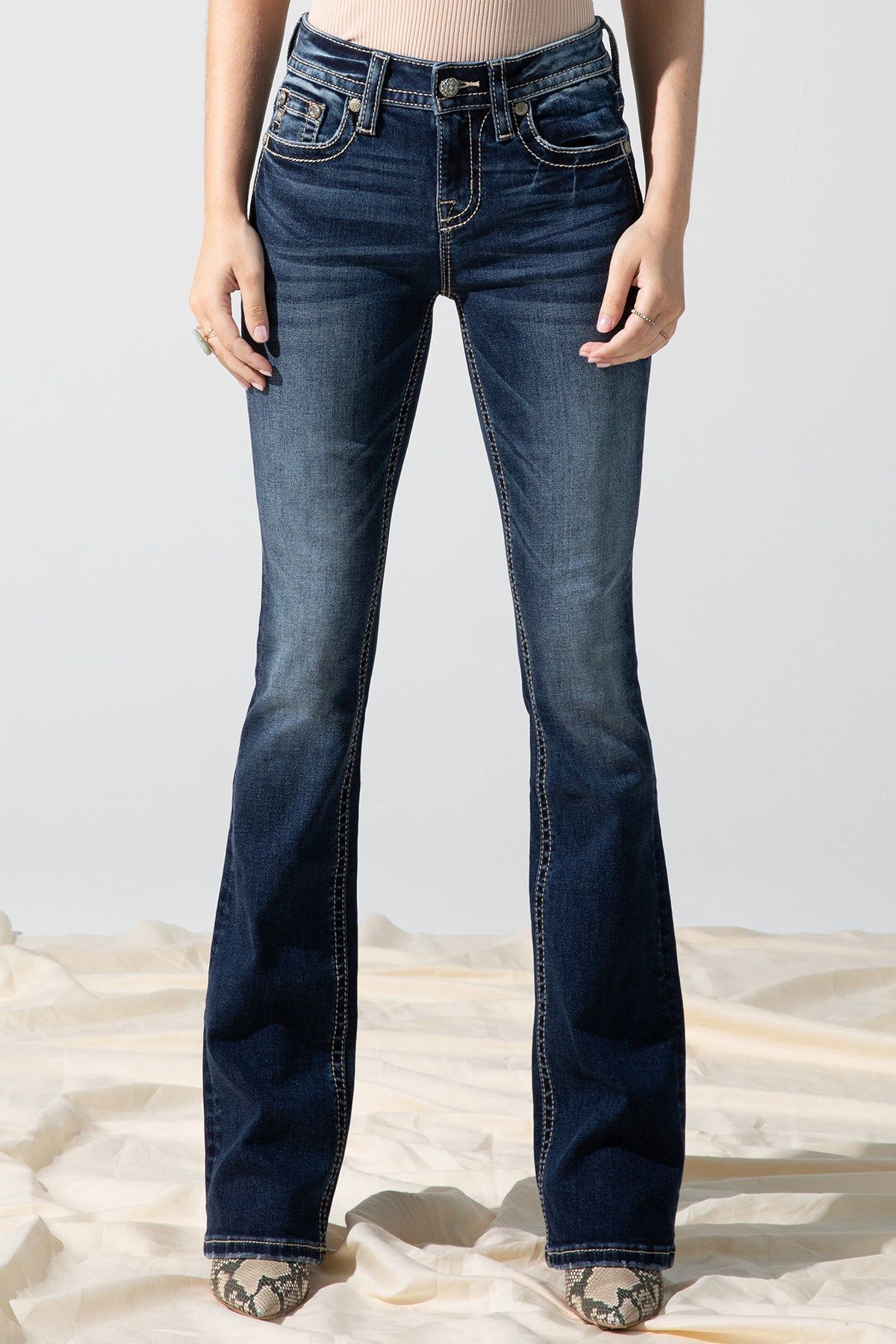Zig Zag Bootcut Jean sold by Miss Me product image thumbnail 2