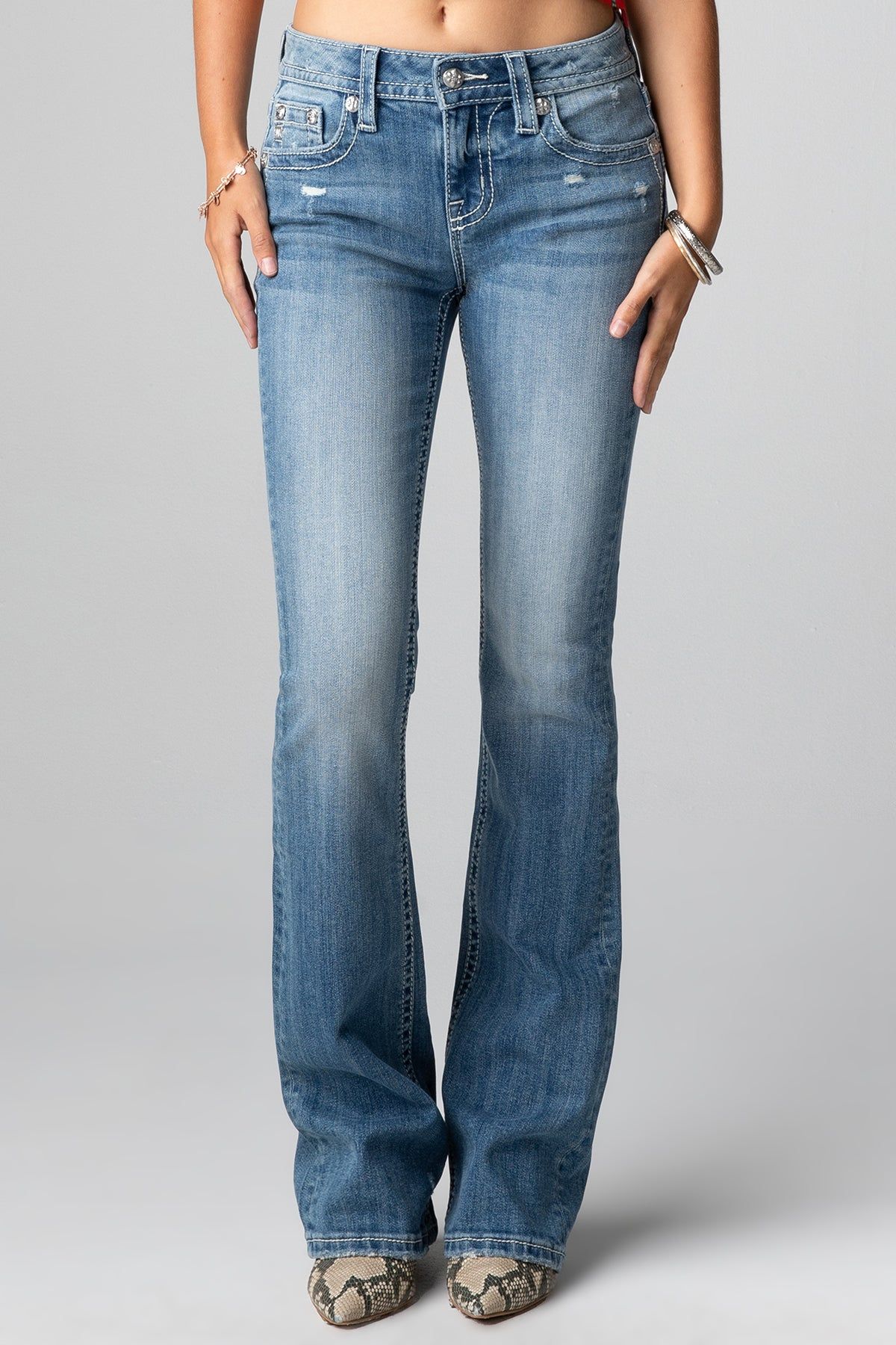 Torn M Life Bootcut Jeans sold by Miss Me product image thumbnail 5