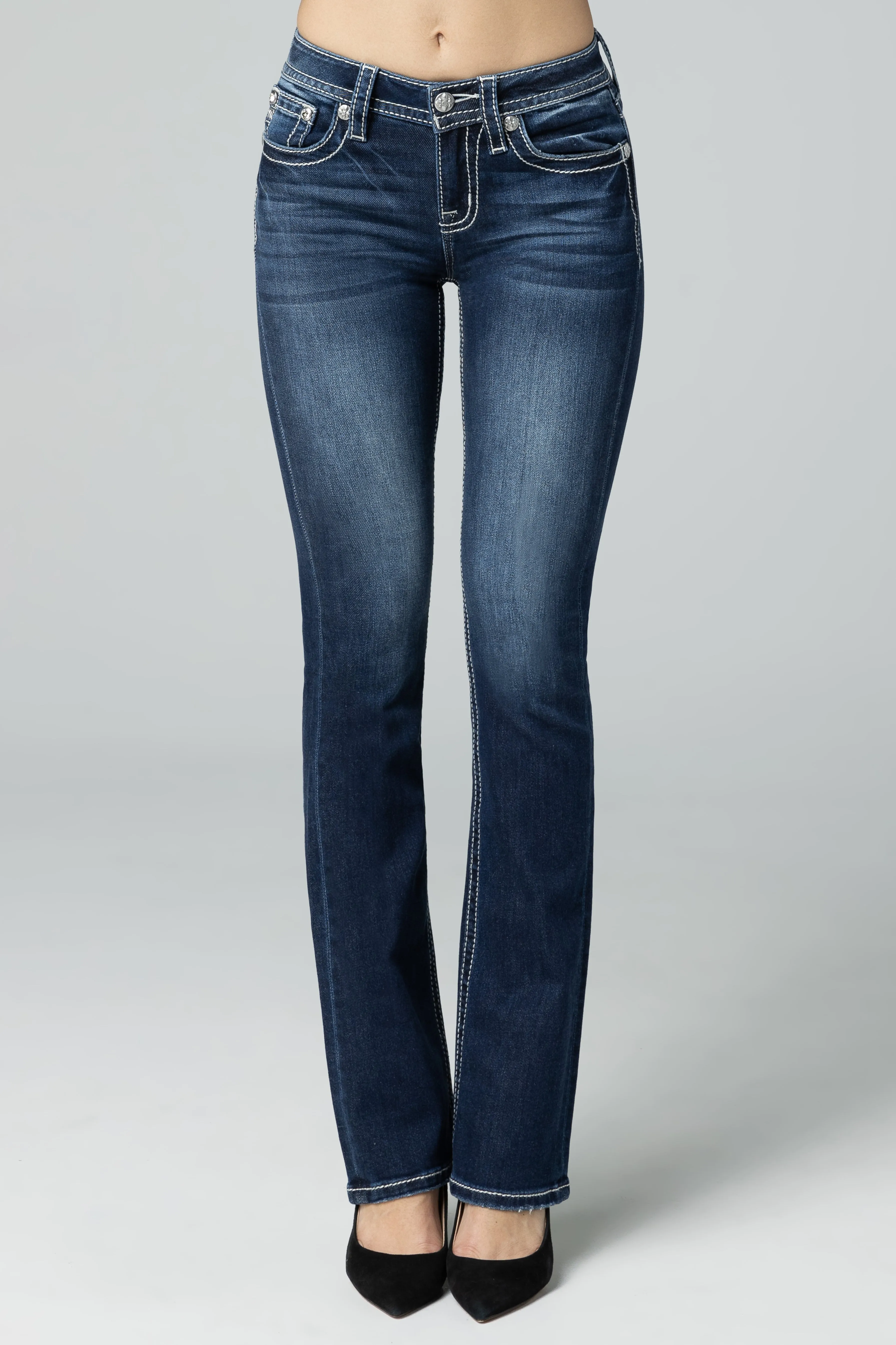 Mauve Longhorn Bootcut Jeans sold by Miss Me product image thumbnail 2