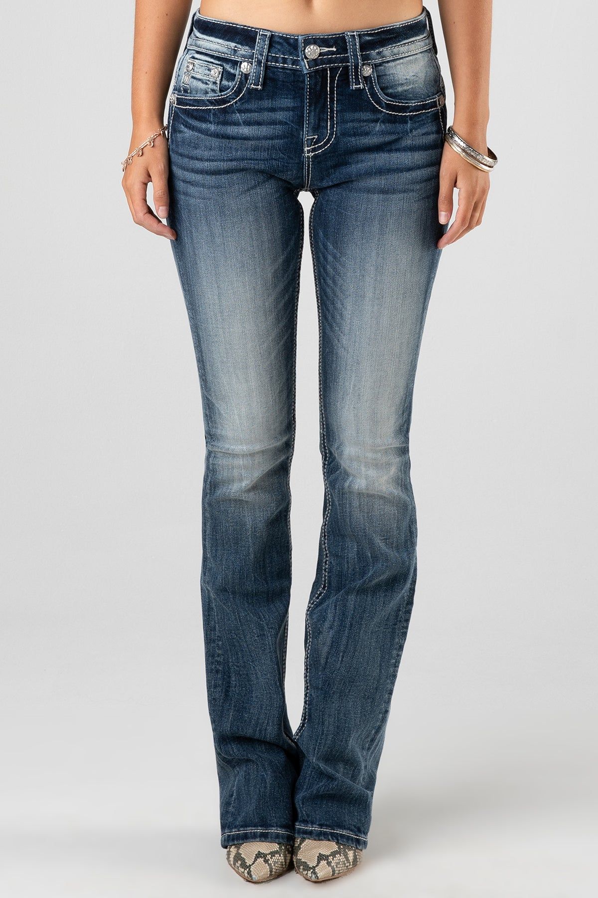 Eyed Cross Bootcut Jeans sold by Miss Me product image thumbnail 2