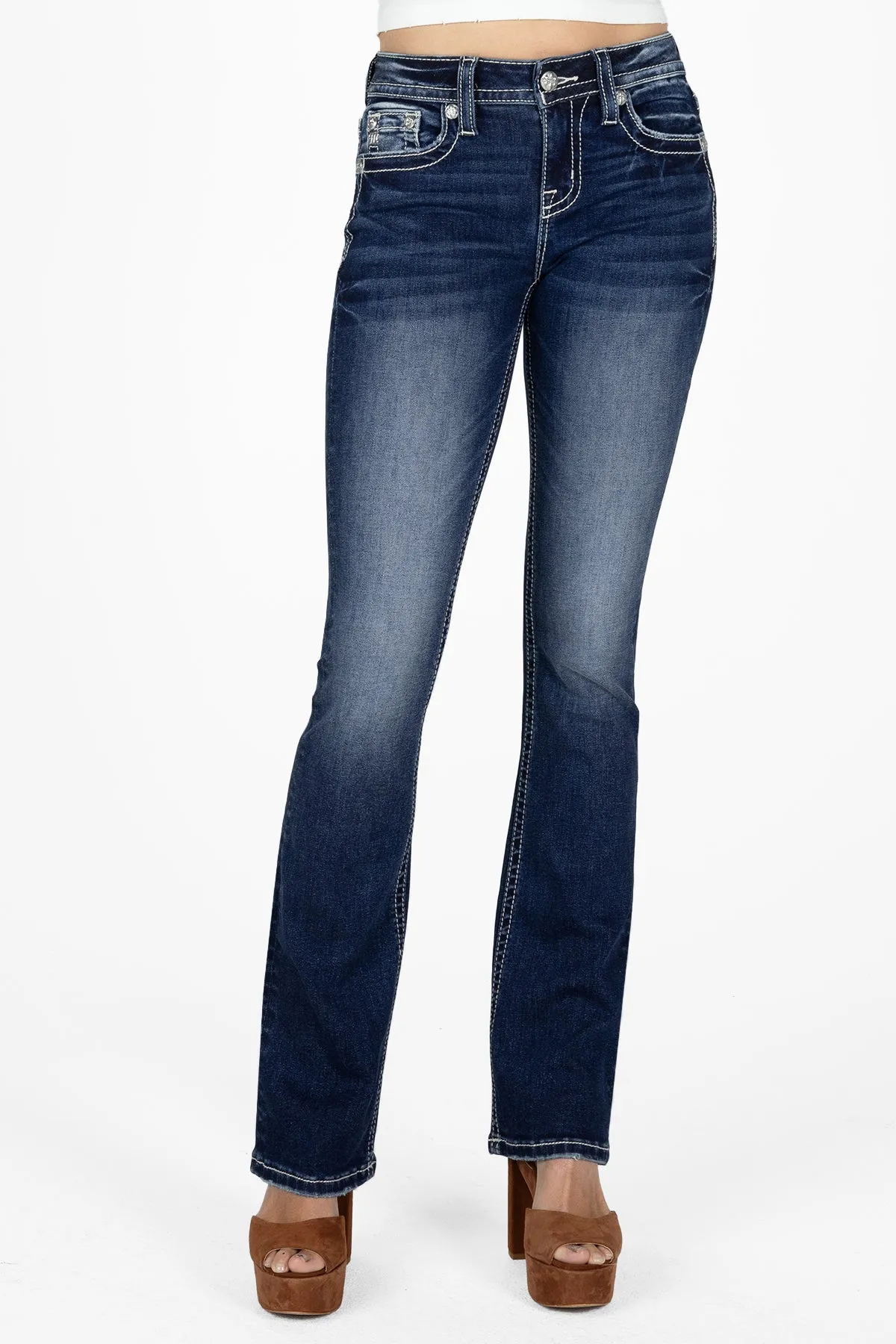 Cow Angel Wings Bootcut Jeans sold by Miss Me product image thumbnail 2