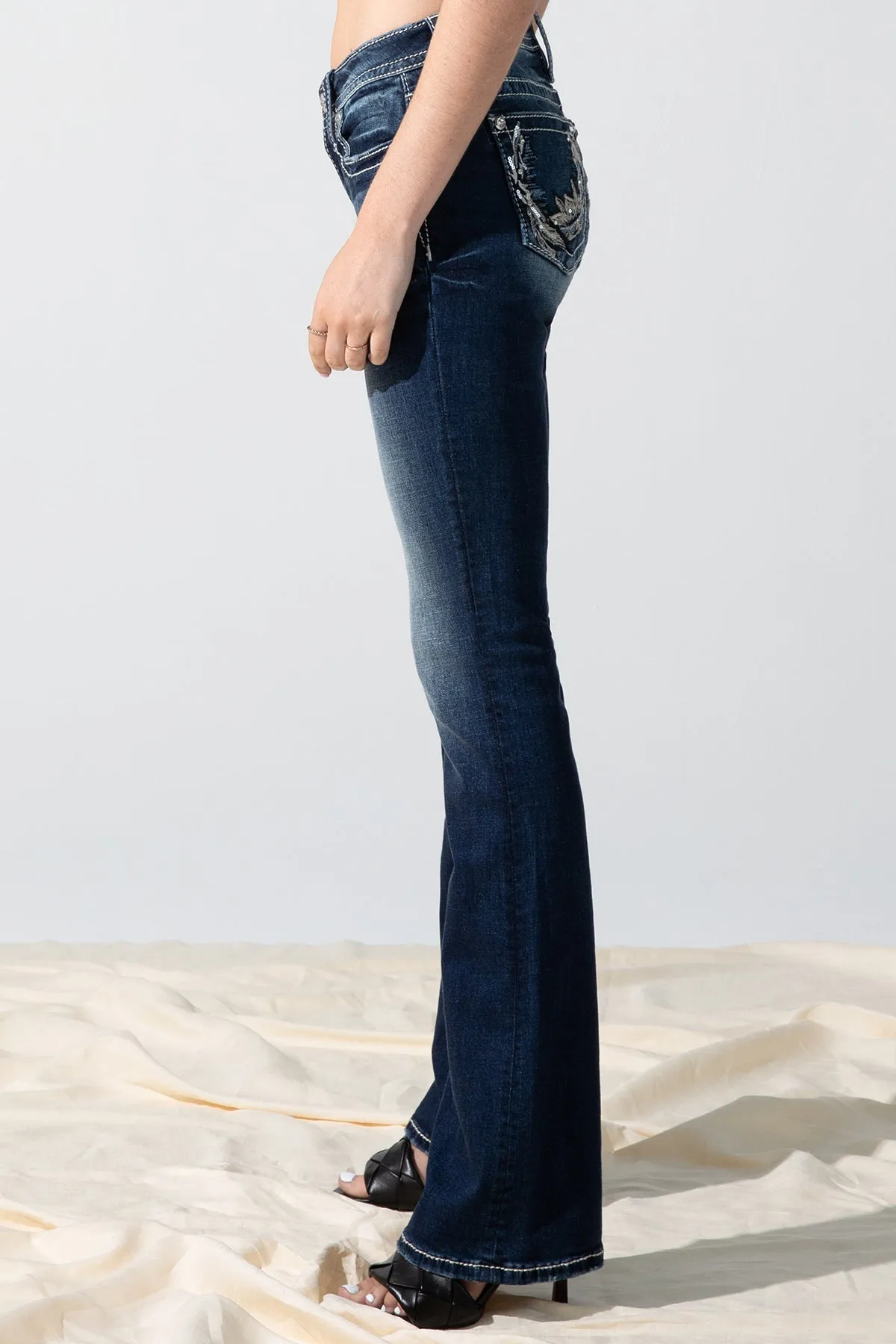 Horseshoe Effect Bootcut Jeans sold by Miss Me product image thumbnail 3