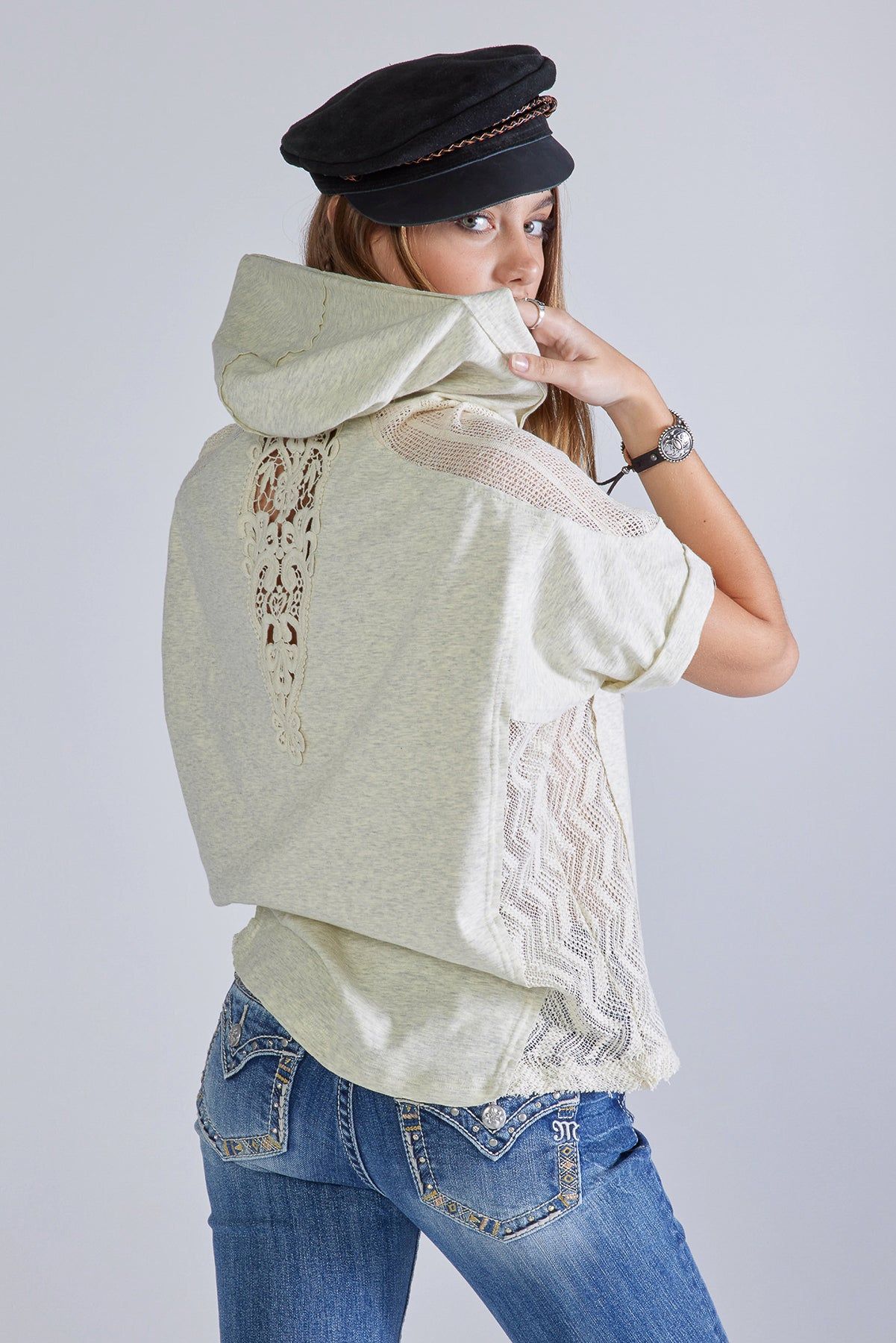 Embroidered Hoodie Top sold by Miss Me product image thumbnail 2