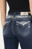 Floral Peekaboo Bootcut Jeans sold by Miss Me