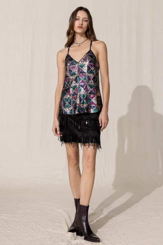 Sequin Tank Top sold by Miss Me