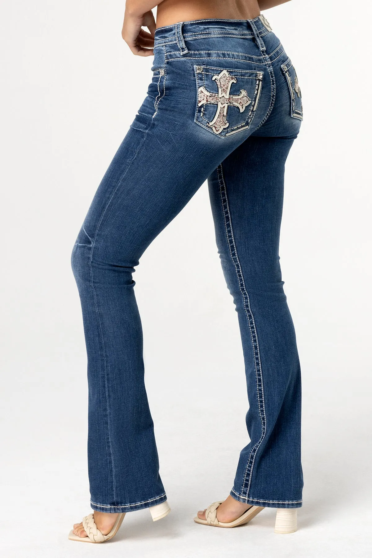 Elena Cross Bootcut Jeans sold by Miss Me product image thumbnail 4