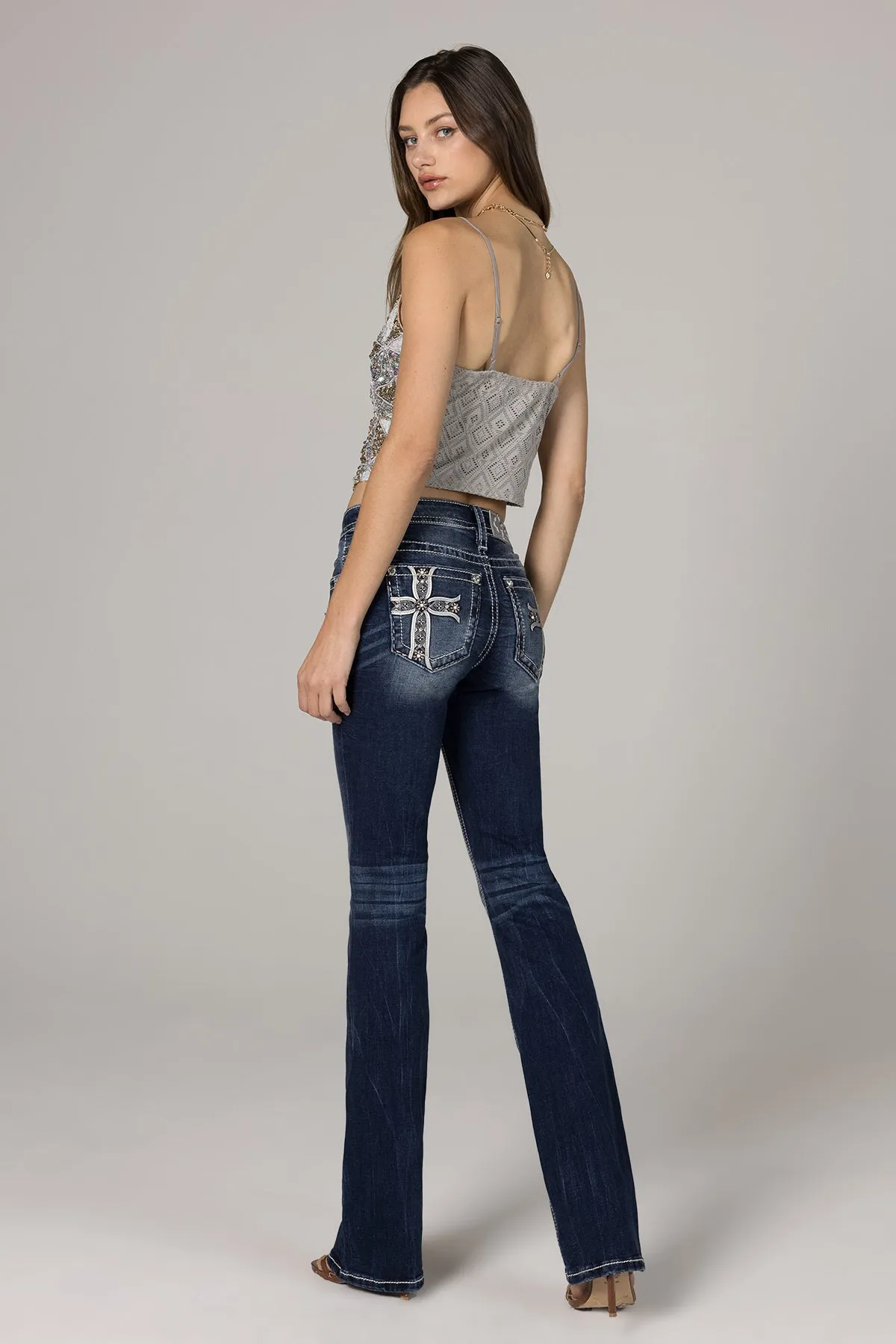 Cross Gift Bootcut Jeans sold by Miss Me product image thumbnail 3