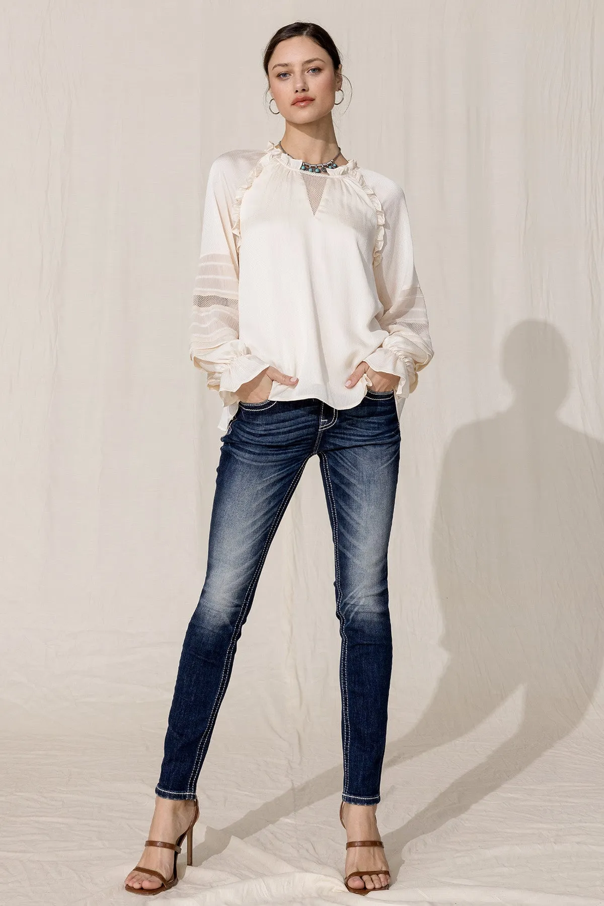 Satin Effect Top sold by Miss Me product image thumbnail 4