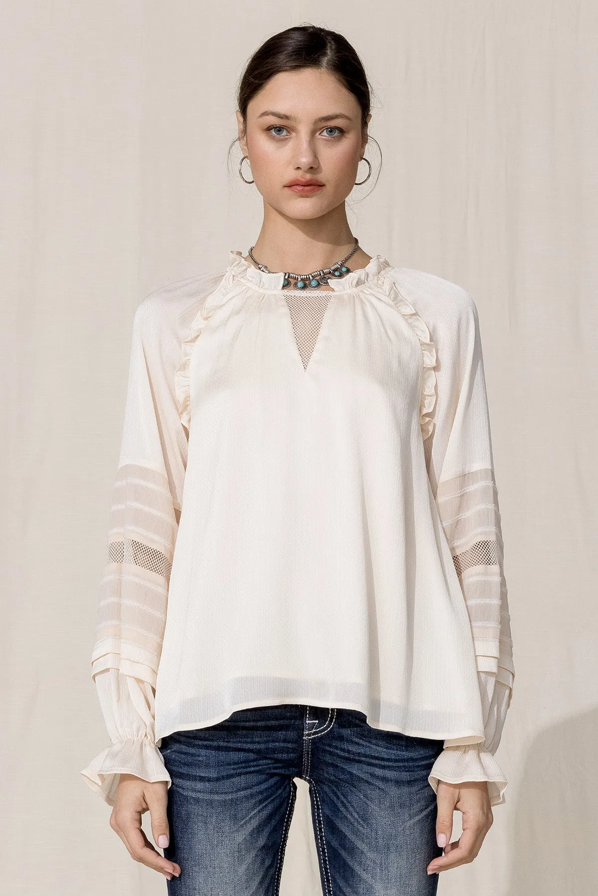 Satin Effect Top sold by Miss Me