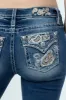 Paisley Peekaboo Bootcut Jeans sold by Miss Me