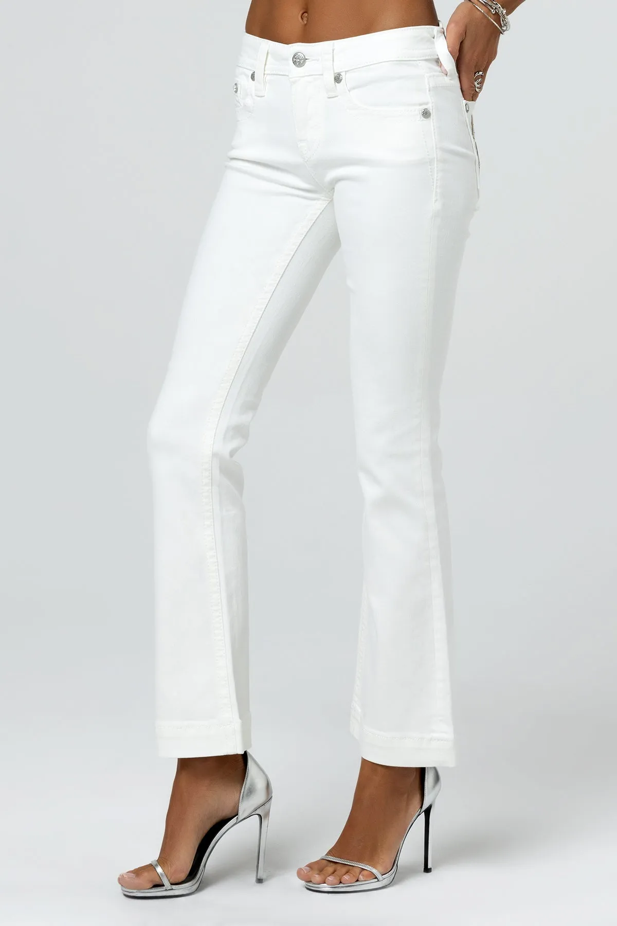 White Horseshoe Bootcut Jeans sold by Miss Me product image thumbnail 3