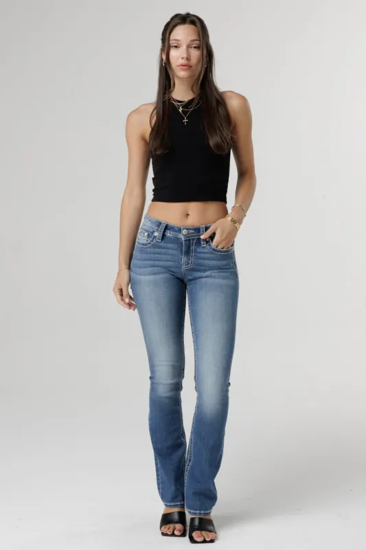 Vernal Fleur De Lis Bootcut Jeans sold by Miss Me