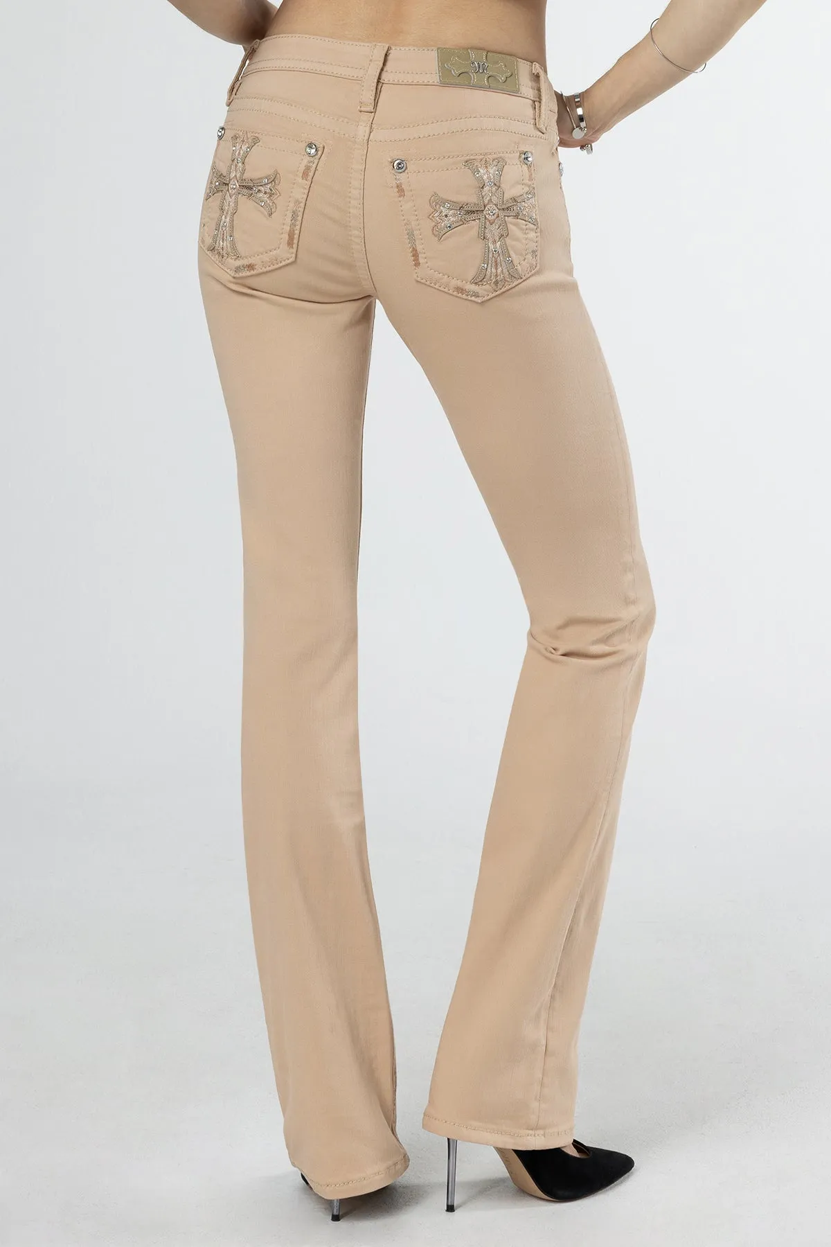 Subtle Cross Bootcut Jeans sold by Miss Me