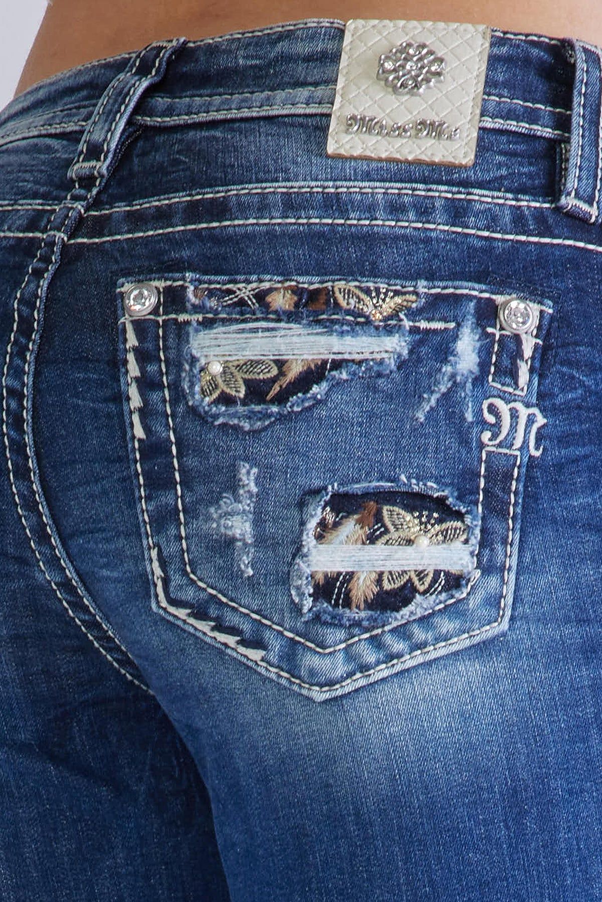 Hidden Floral Bootcut Jeans sold by Miss Me product image thumbnail 5