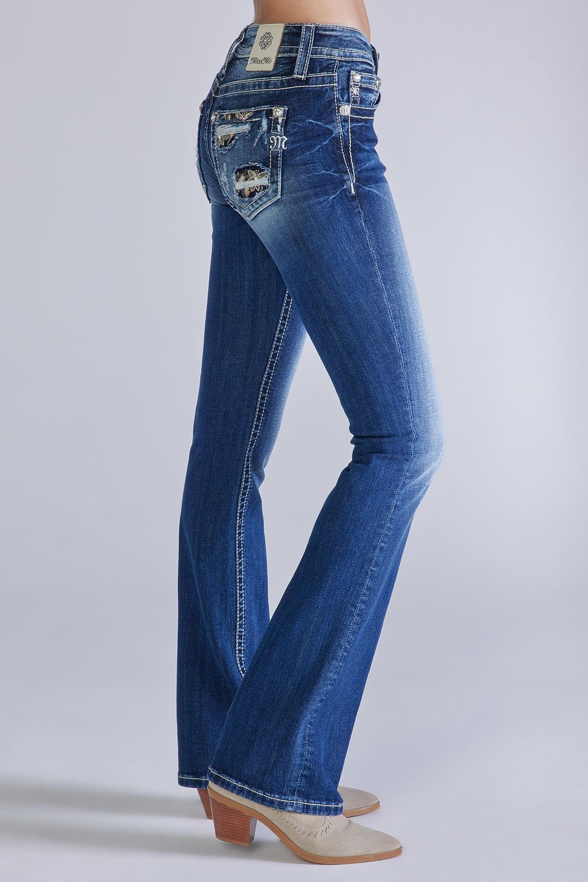 Hidden Floral Bootcut Jeans sold by Miss Me product image thumbnail 3