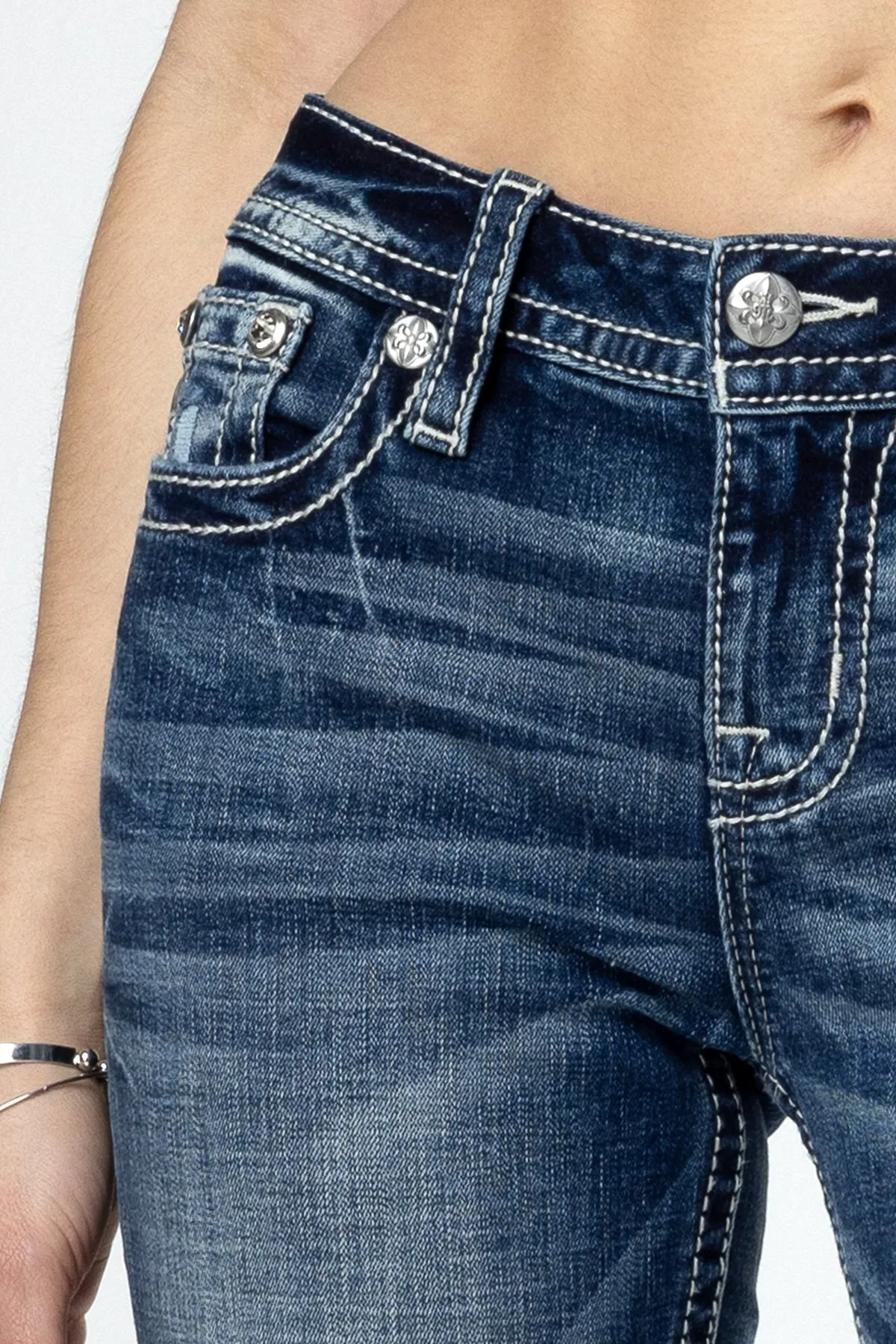 Cross Stars Bootcut Jeans sold by Miss Me product image thumbnail 5