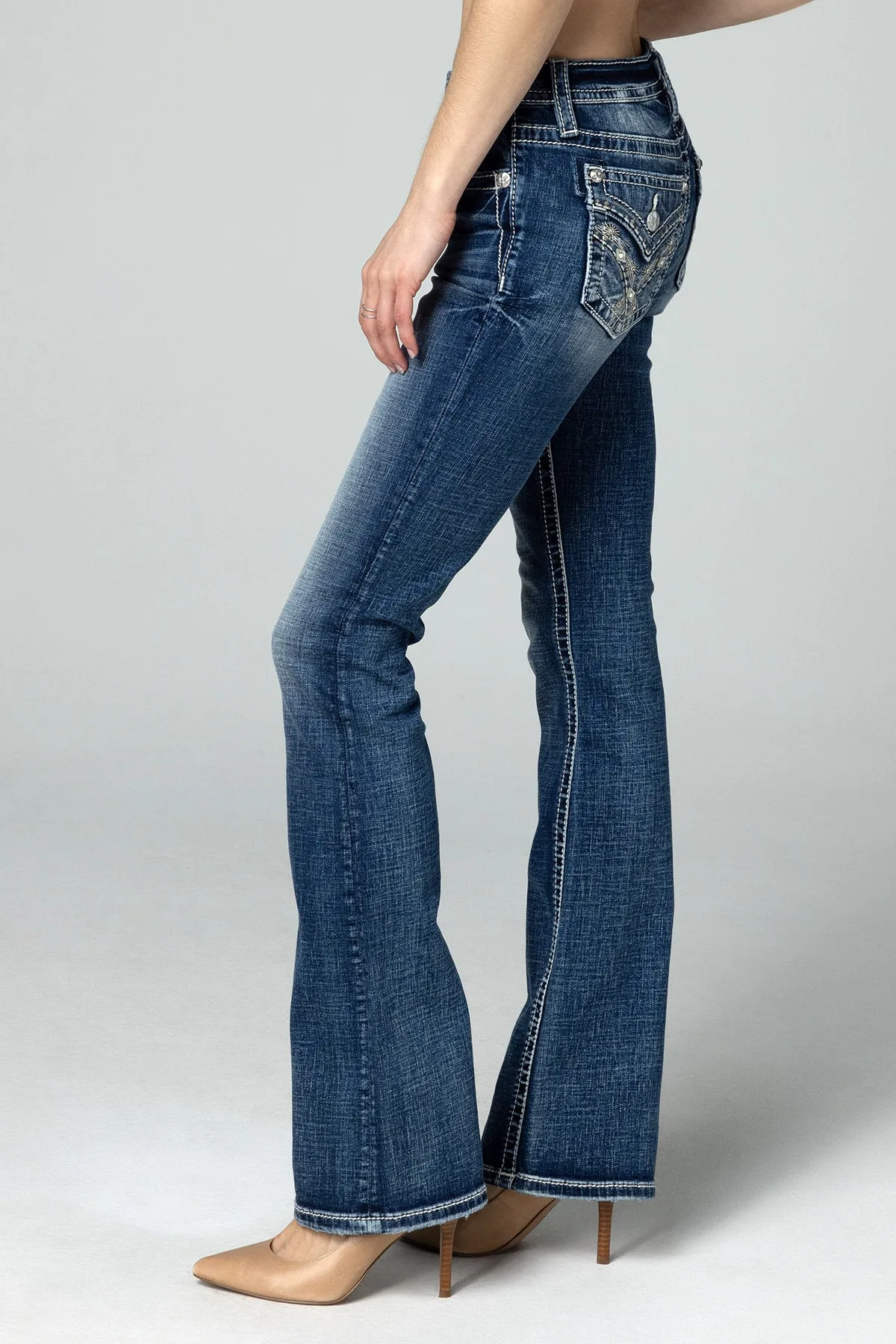 Cross Stars Bootcut Jeans sold by Miss Me product image thumbnail 3