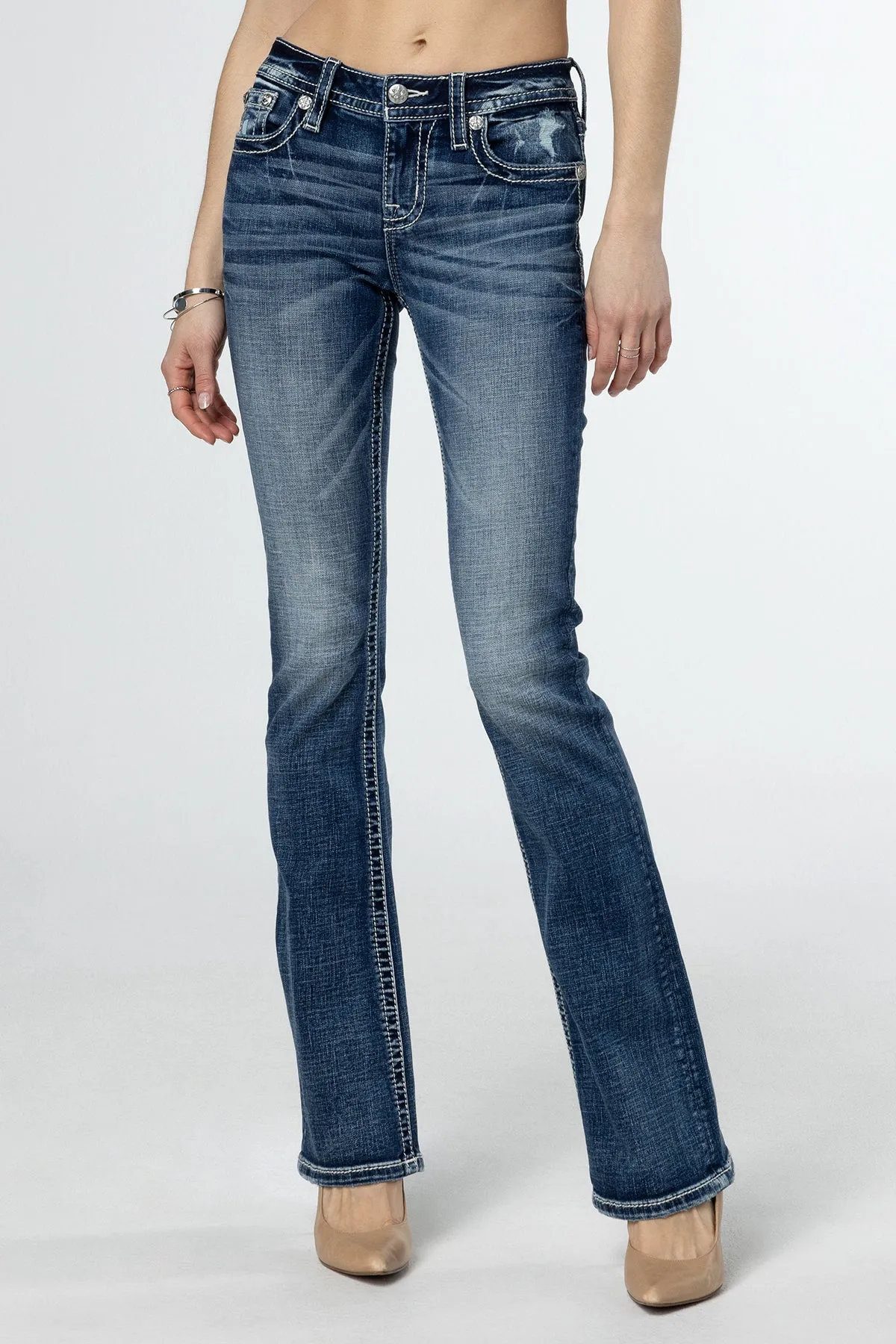 Cross Stars Bootcut Jeans sold by Miss Me product image thumbnail 2