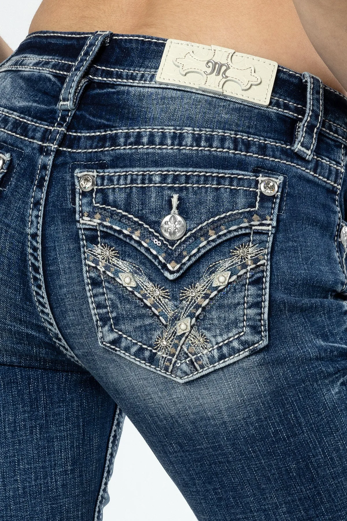 Cross Stars Bootcut Jeans sold by Miss Me product image thumbnail 4
