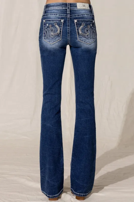 Western Classic Logo Bootcut Jeans sold by Miss Me