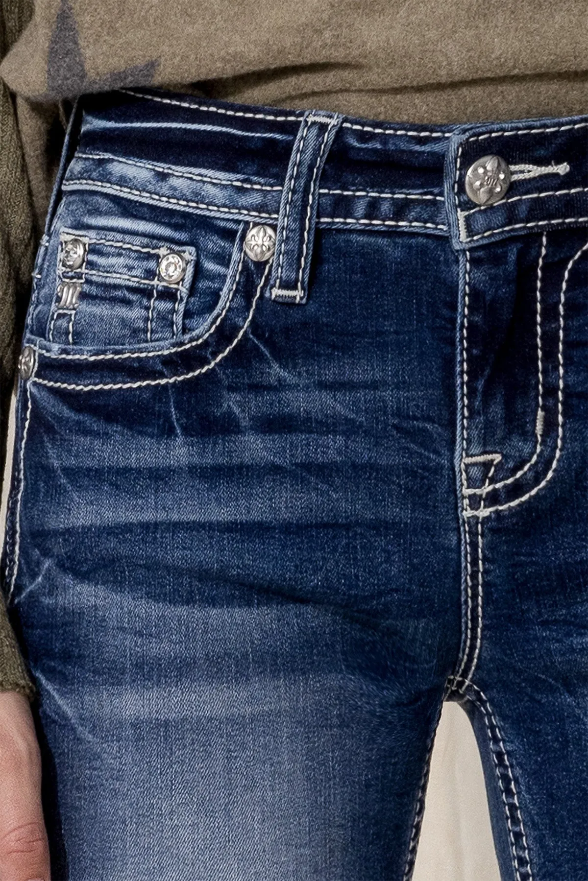 Western Classic Logo Bootcut Jeans sold by Miss Me product image thumbnail 5