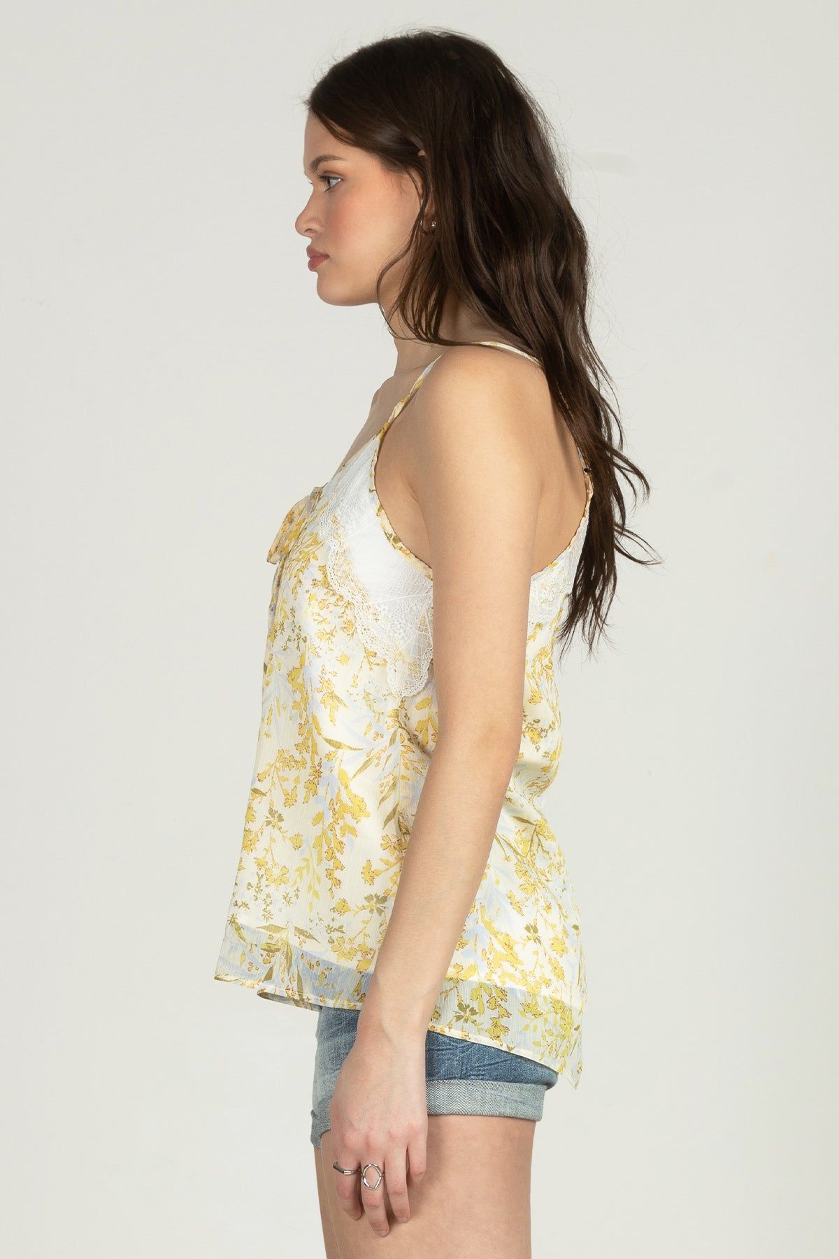 Multi Floral Lace Cami sold by Miss Me product image thumbnail 4