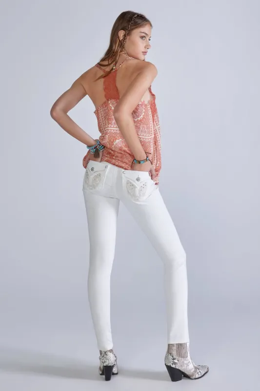 Crystal Wing Skinny Jeans sold by Miss Me