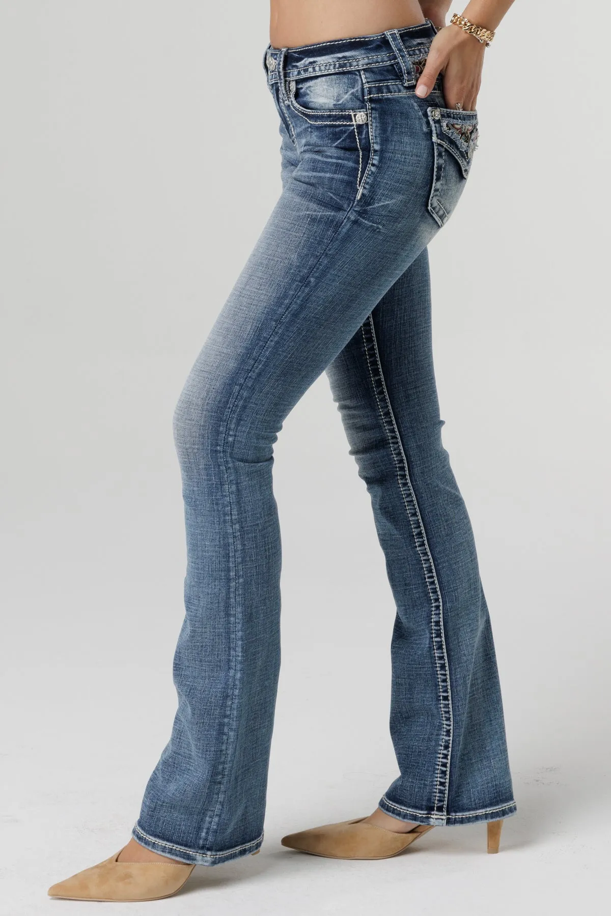 Autumn Rhapsody Bootcut Jeans sold by Miss Me product image thumbnail 4