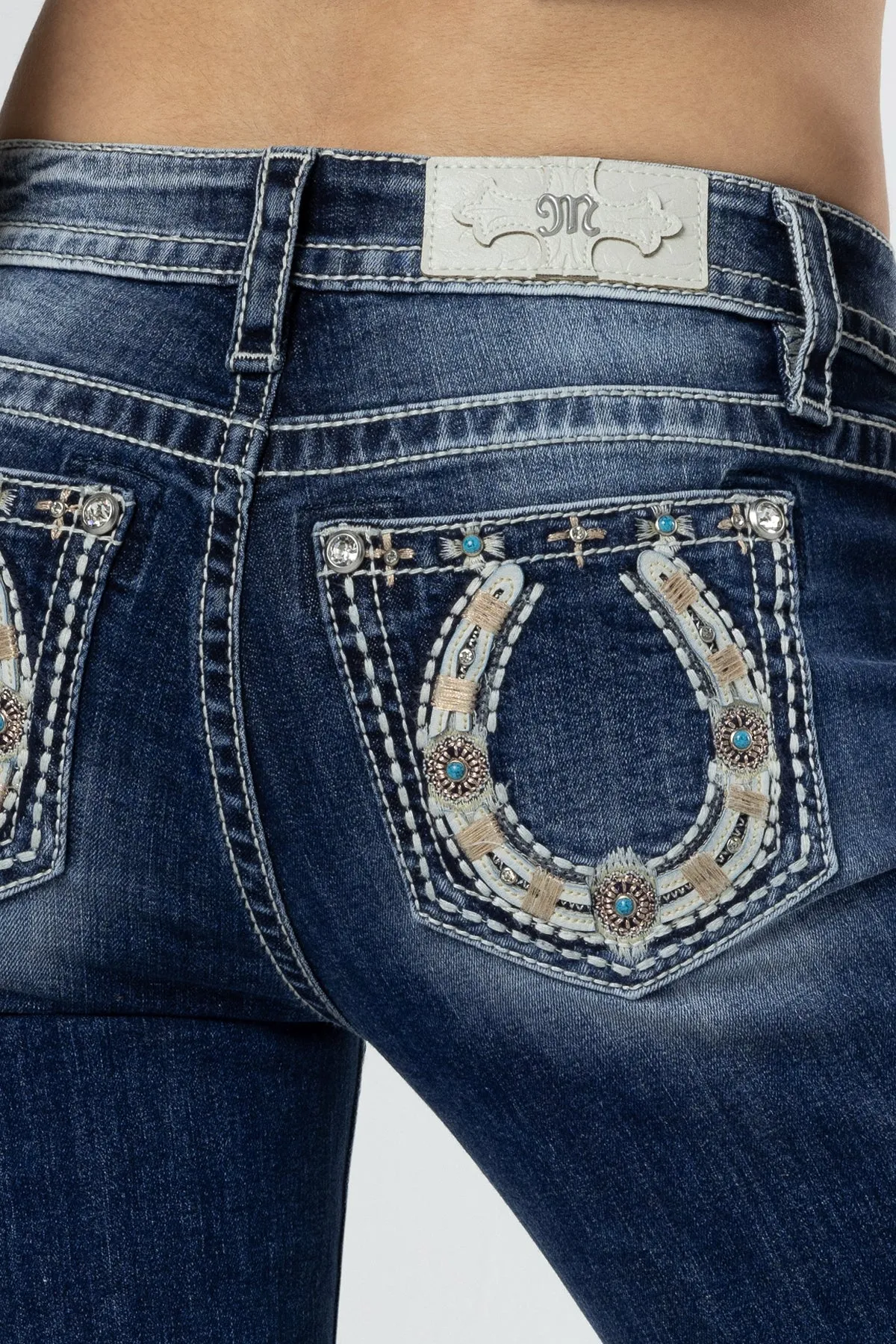 Shining Horseshoe Bootcut Jeans sold by Miss Me product image thumbnail 4