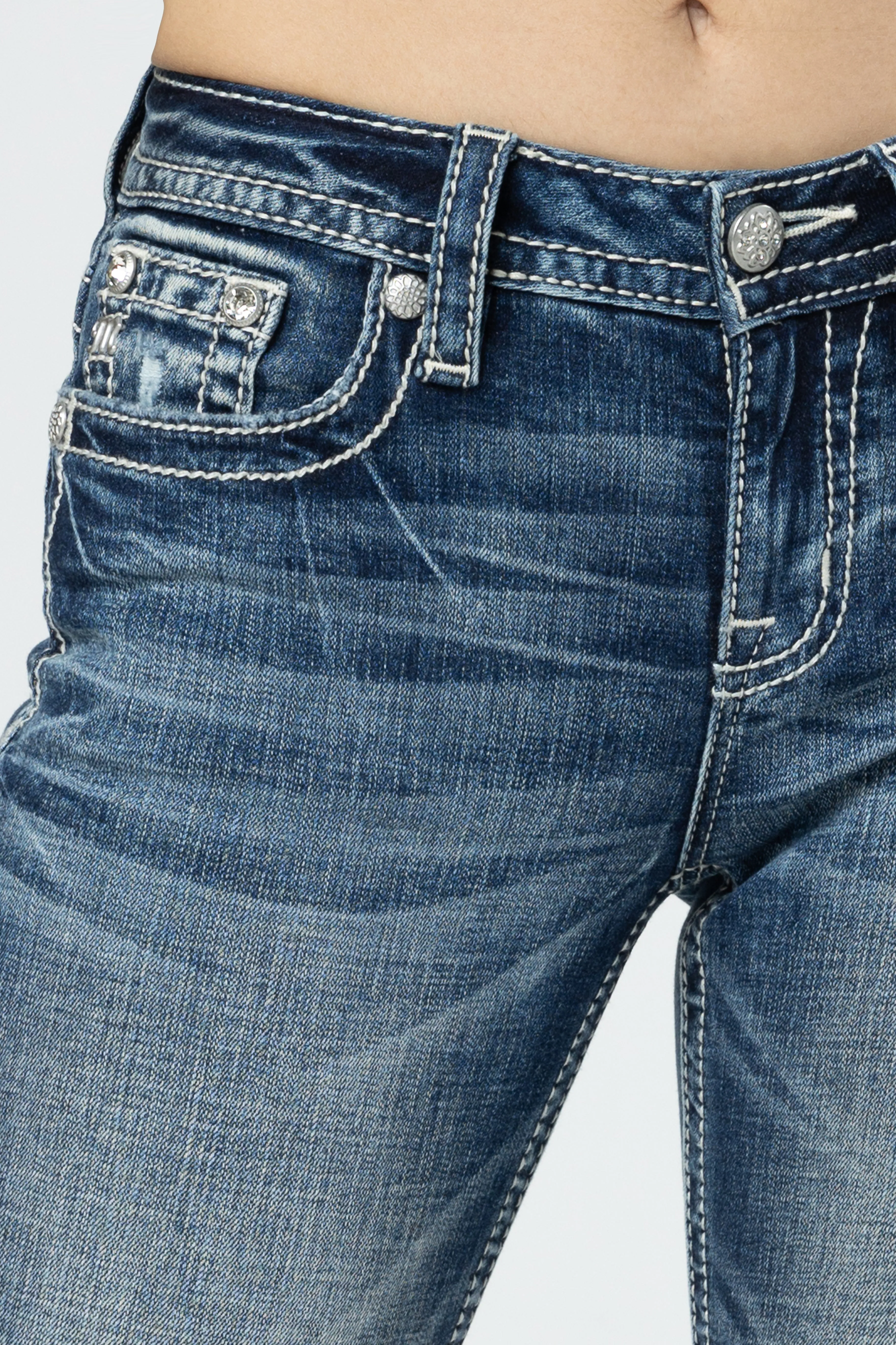 Aztec Hanging Feathers Bootcut Jeans sold by Miss Me product image thumbnail 5