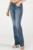 Blue and Tan Geometric Floral Bootcut Jeans sold by Miss Me