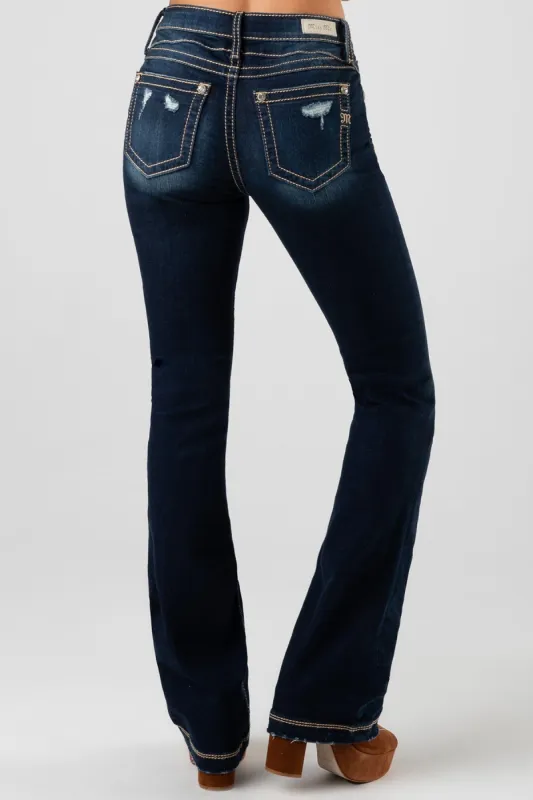 So Clean Bootcut Jeans sold by Miss Me